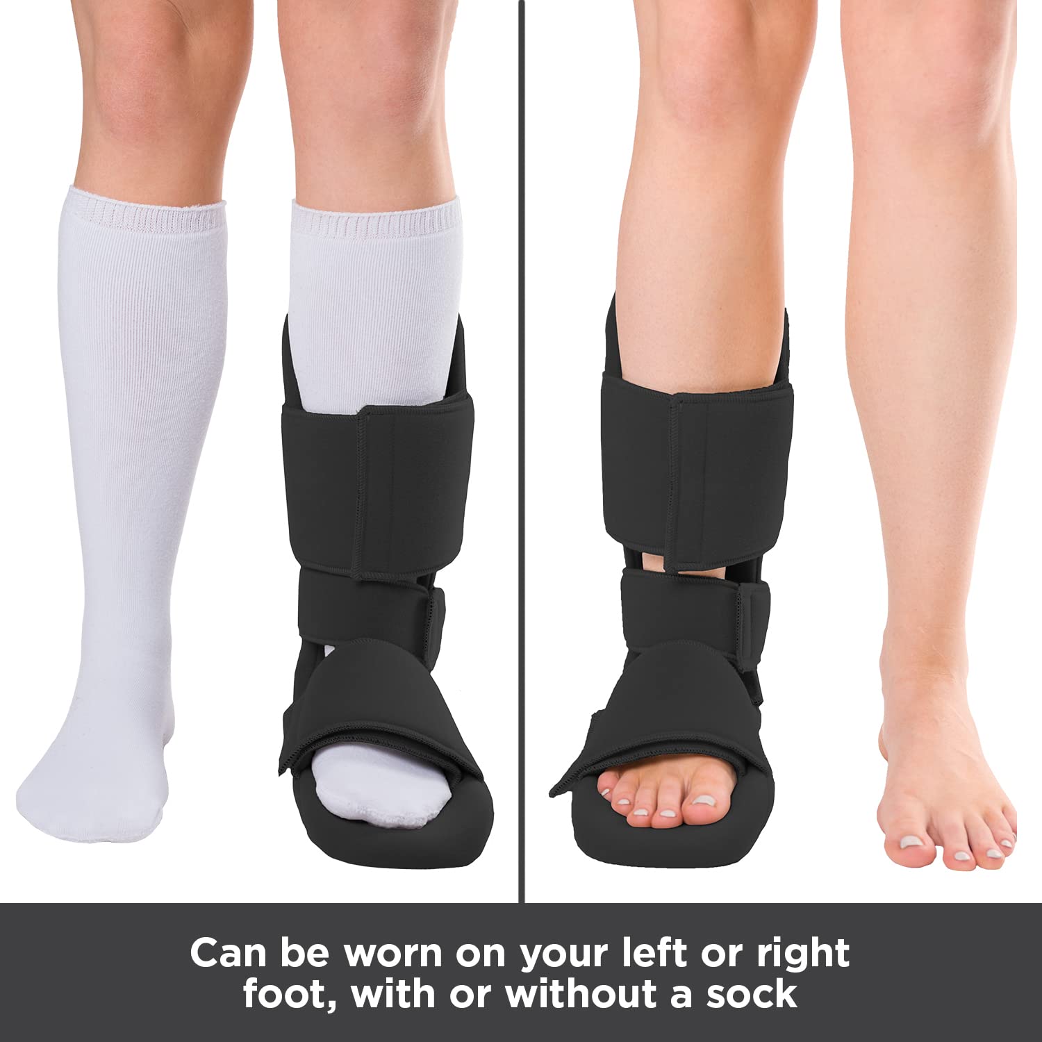 BraceAbility 90 Degree Plantar Fasciitis Night Splint Boot for Foot and Ankle

