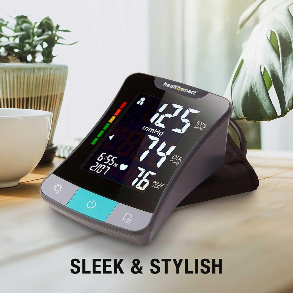 HealthSmart Digital Blood Pressure Monitor with Automatic Cuff, Pulse & Irregular Heartbeat

