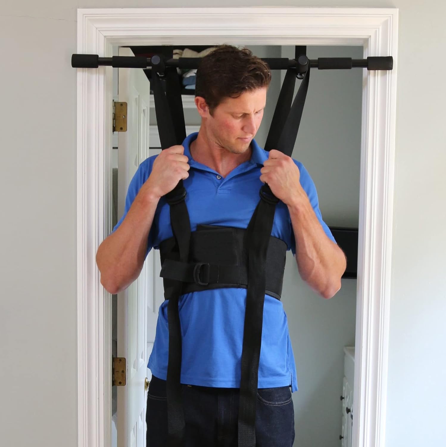 Sit and Decompress Back Stretcher Lumbar Traction Spinal Decompression Inversion Table


