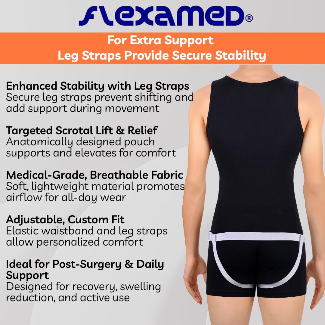 FlexaMed Suspensory Scrotal Support for Hydrocele and Varicocele

