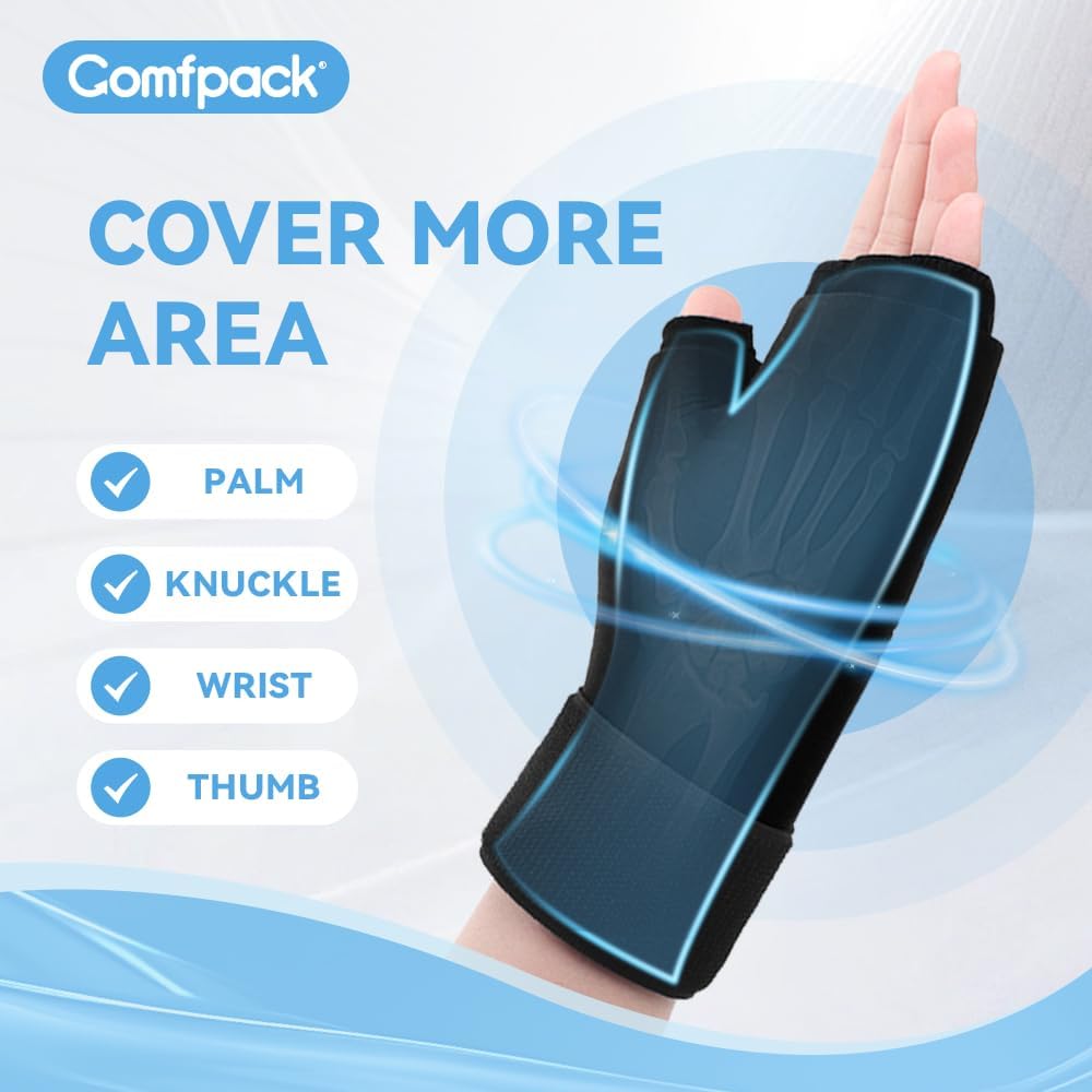 Comfpack Hand Ice Pack Gloves for Arthritis, Thumb & Wrist Cold Compress Wrap

