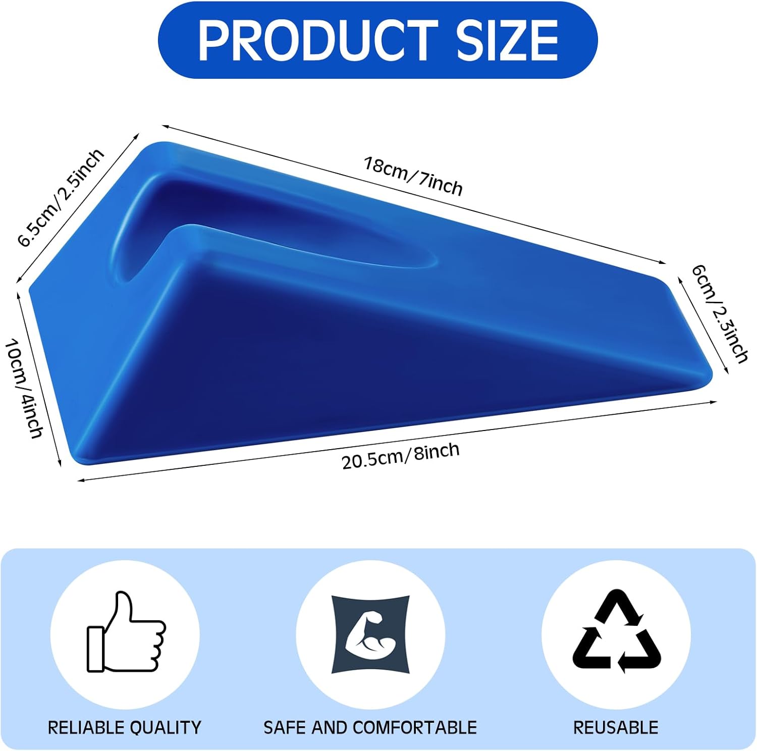 Suzile Triangular Therapy Wedge Pillow Non-Slip Silicone Positioning Cushion

