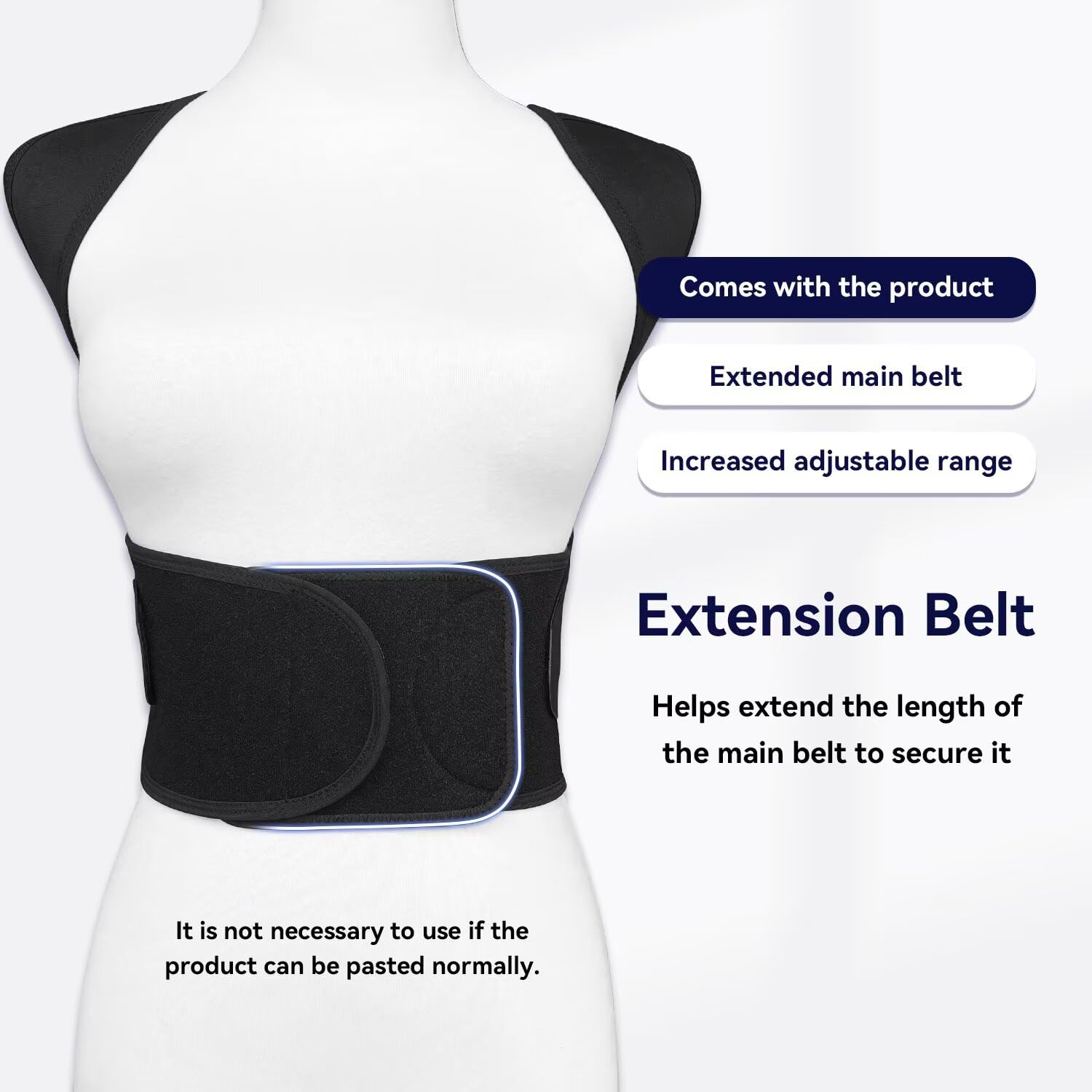 VOKOKOYA Posture Corrector for Women and Men, Adjustable Back Support Brace

