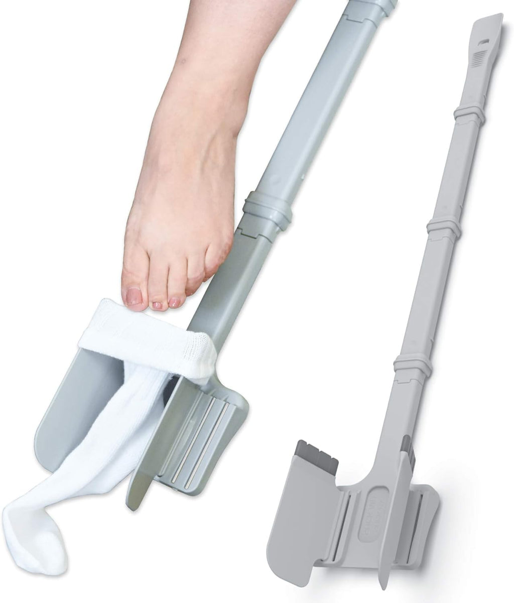 Sock Ox Adjustable Sock Aid with Built-in Long Shoe Horn for Easy Dressing


