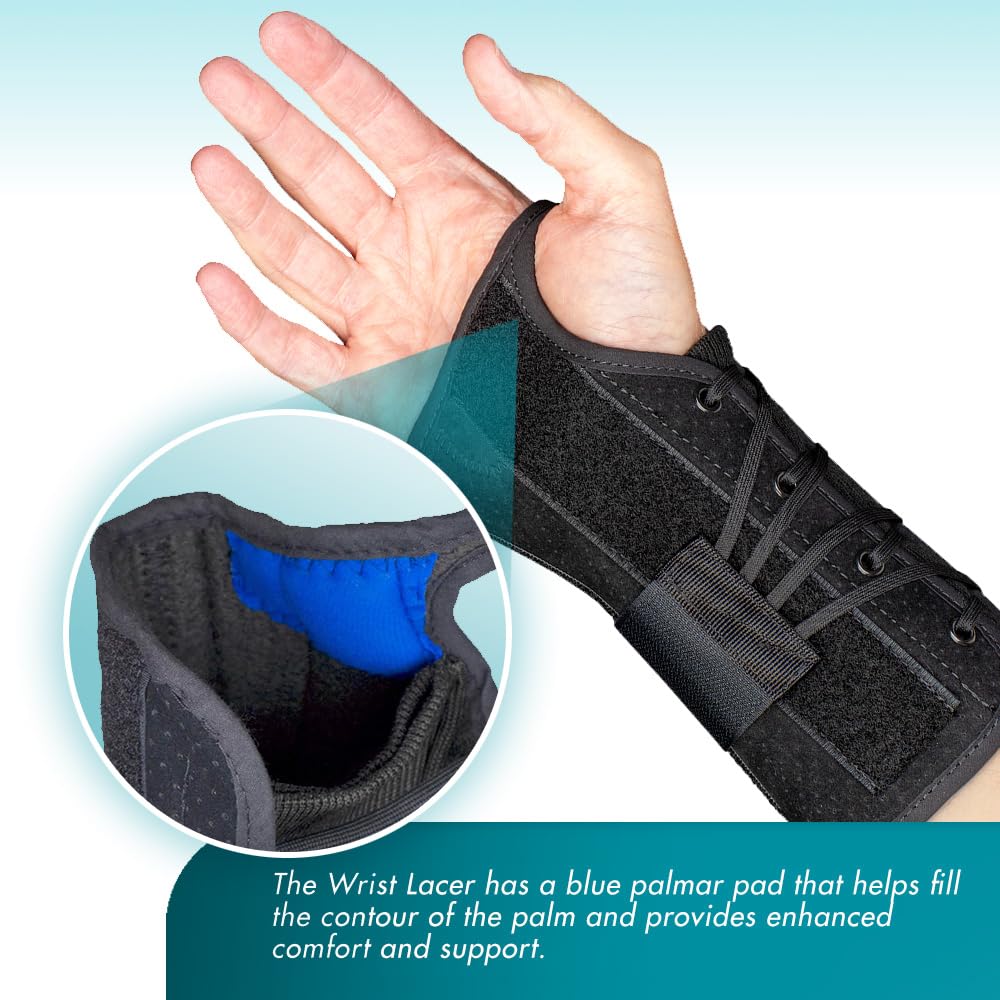 Med Spec 8" Wrist Lacer Wrist Brace with Adjustable Lacing, Dual Stays

