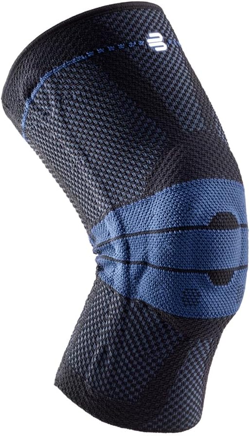Bauerfeind GenuTrain knee support brace with silicone patella pad

