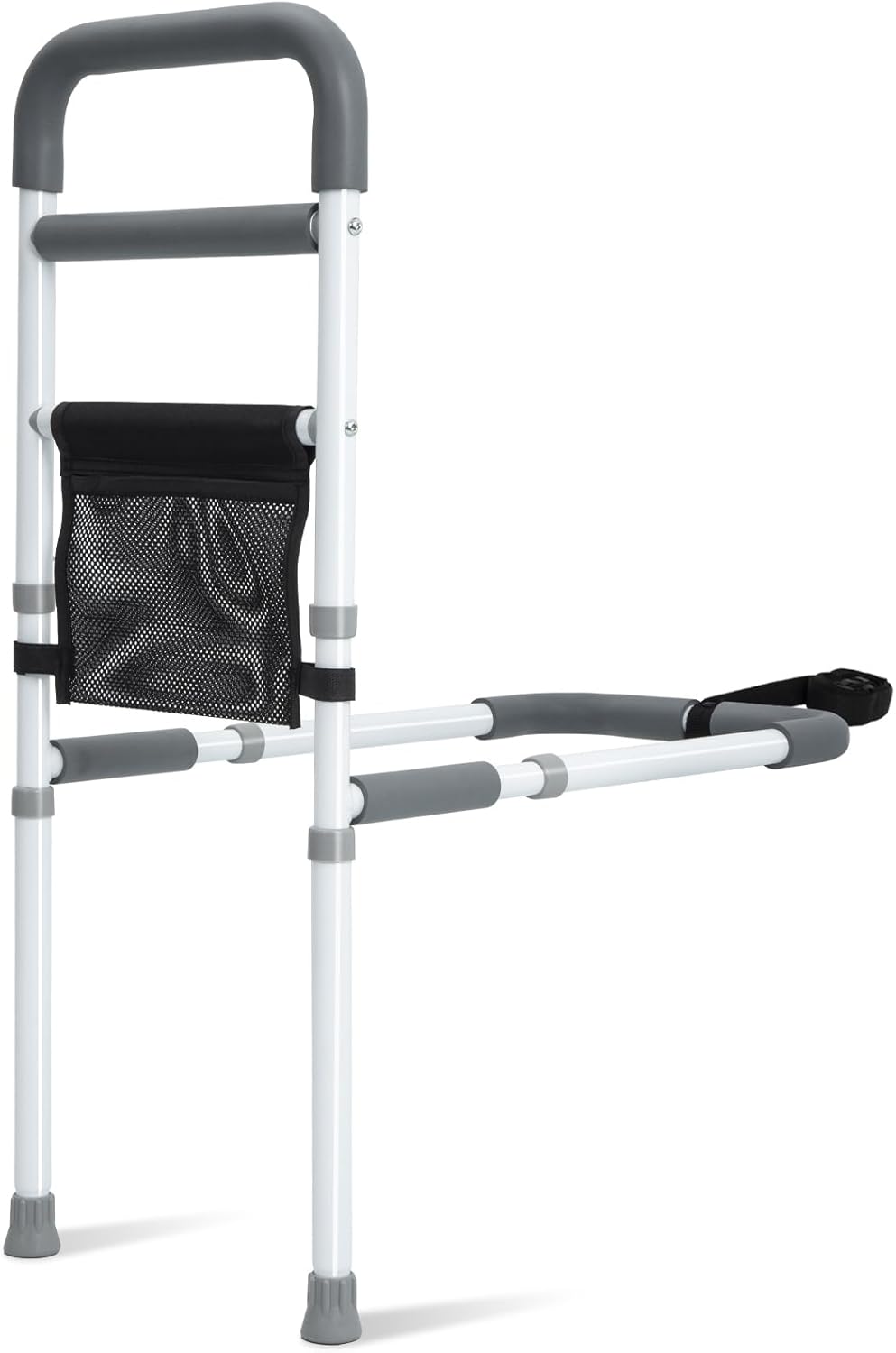 Bed Rails for Elderly Safety Adjustable Bed Assist Rail with Support Leg

