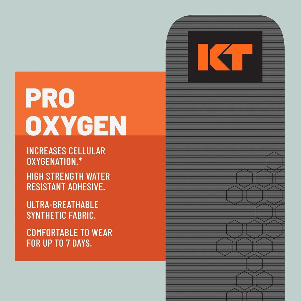 KT Tape Pro Oxygen Synthetic Kinesiology Athletic Tape with Celliant Technology

