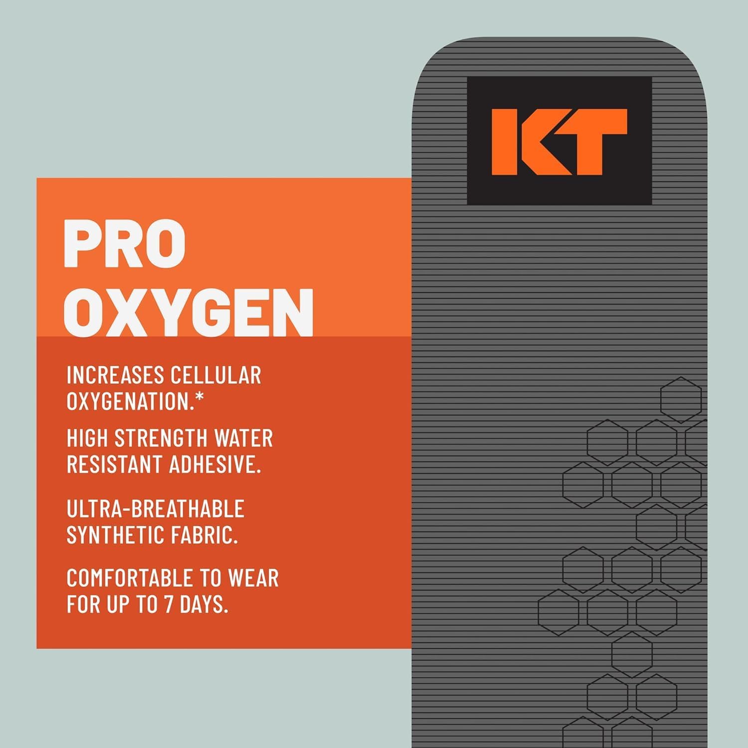KT Tape Pro Oxygen Synthetic Kinesiology Athletic Tape with Celliant Technology

