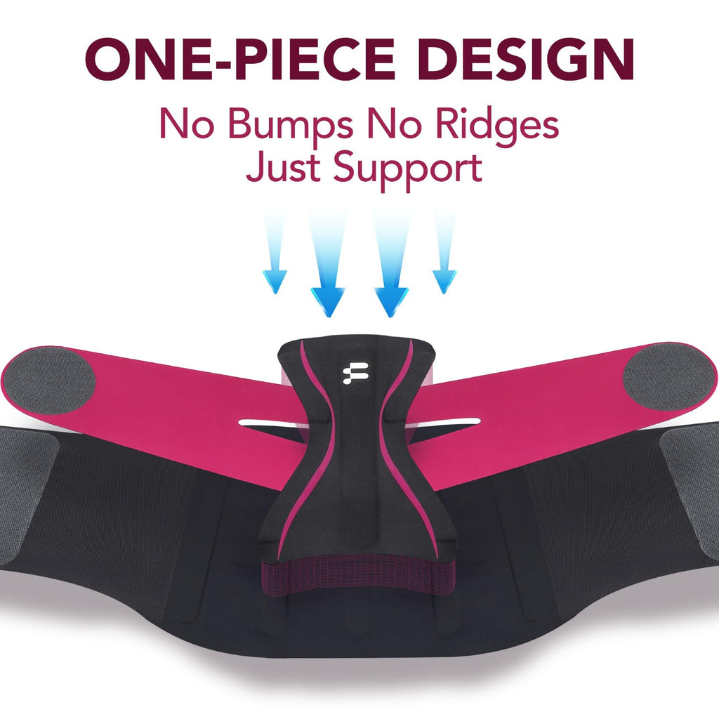 Fitomo Ultra Thin Back Brace for Lower Back Support, Seamless Yoga Fabric

