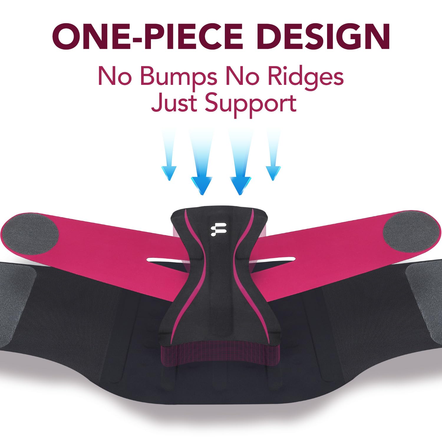 Fitomo Ultra Thin Back Brace for Lower Back Support, Seamless Yoga Fabric

