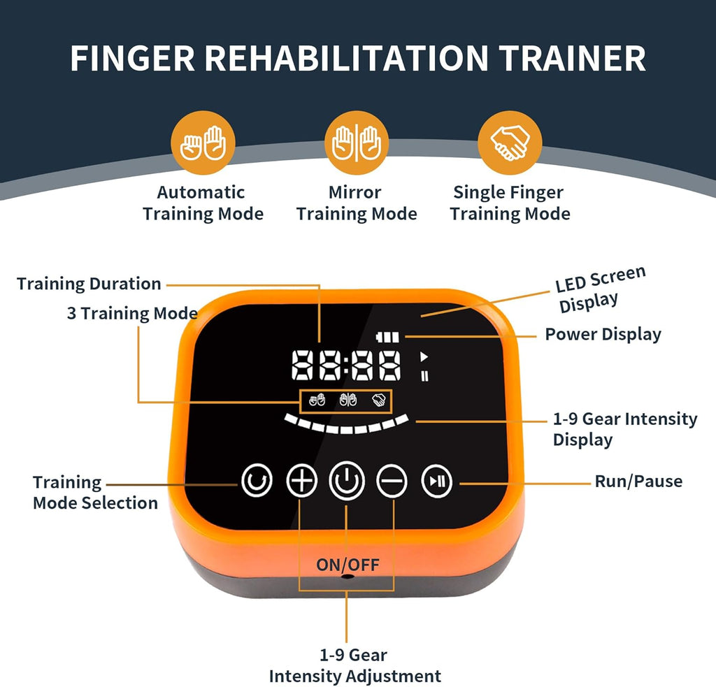 FocuBoody Rehabilitation Robot Gloves for Stroke Recovery, Finger Exercise USB Rechargeable

