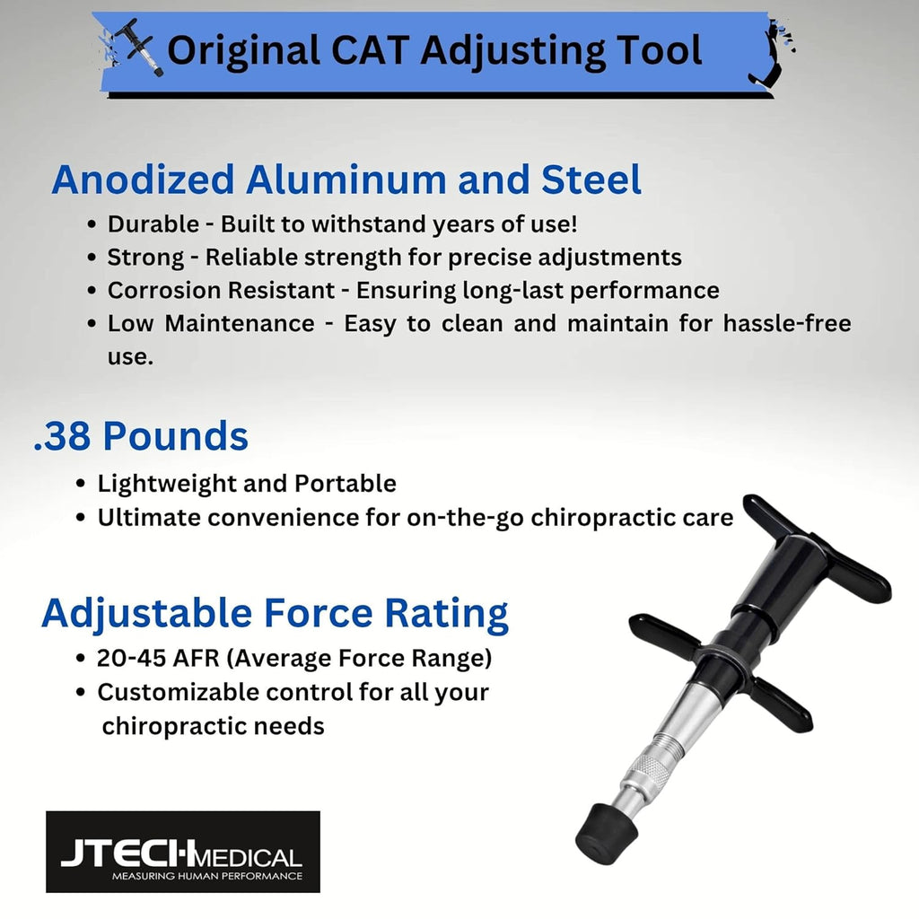 JTECH CAT Chiropractic Adjusting Tool Handheld Spine Correction Tool & Massager

