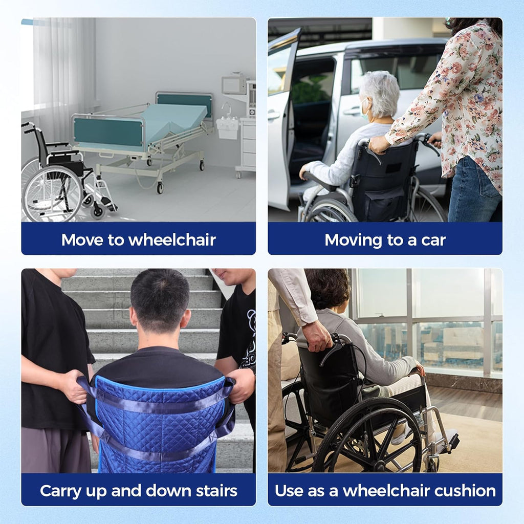 Patient Lift Transfer Pad for Wheelchair, Stair Lift Assist Evacuation Slide Board

