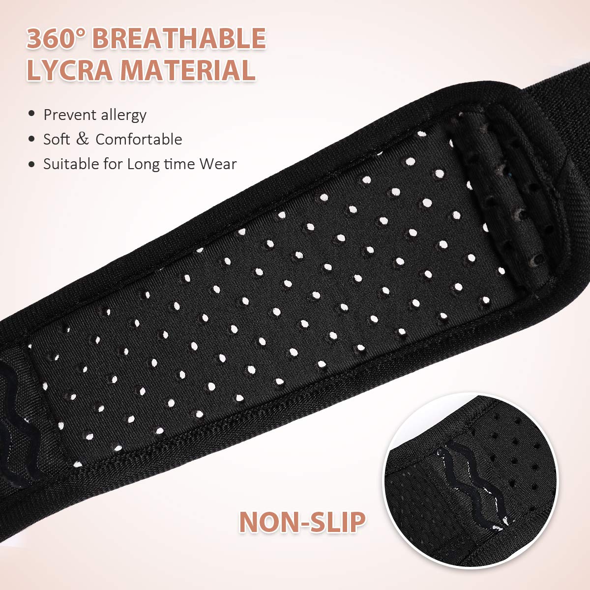 Tenbon Inguinal Hernia Belt for Men, Bilateral Groin Support Brace with Pads

