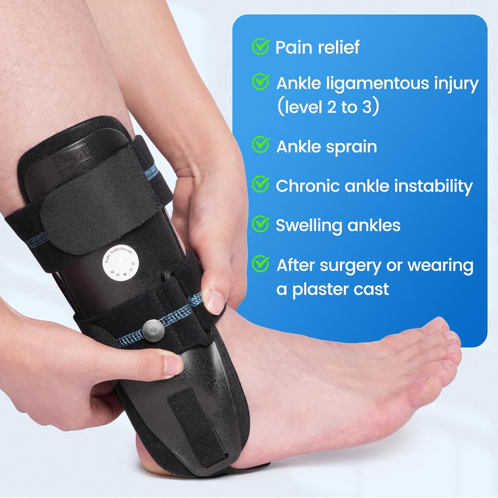 Velpeau Air Adjustable Rigid Stirrup Ankle Support Brace for Sprains

