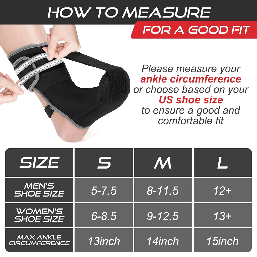 Moohome Plantar Fasciitis Night Splint Sock for Heel Pain, Achilles Tendonitis

