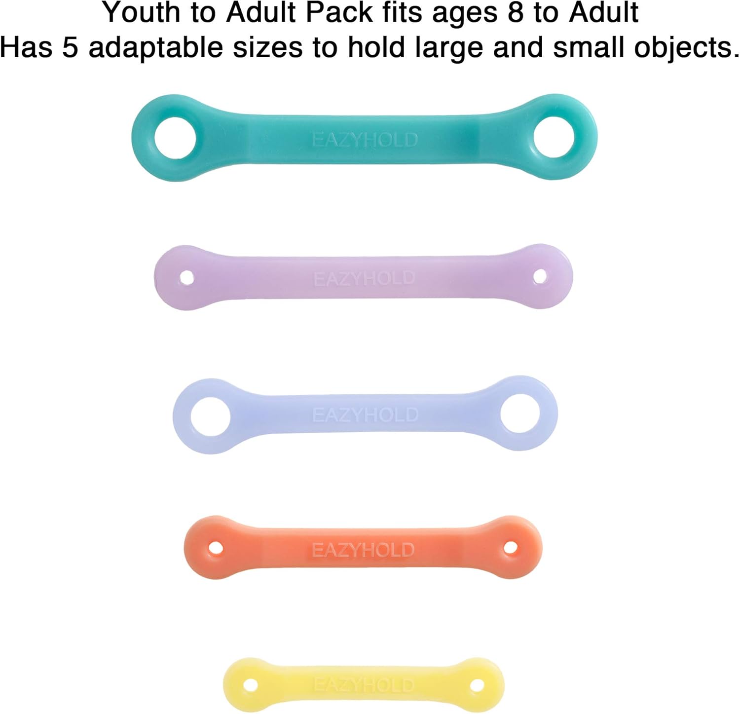 EazyHold Silicone Universal Cuff Aid for Limited Hand Grip, Adaptive Eating Spoon Fork Holder

