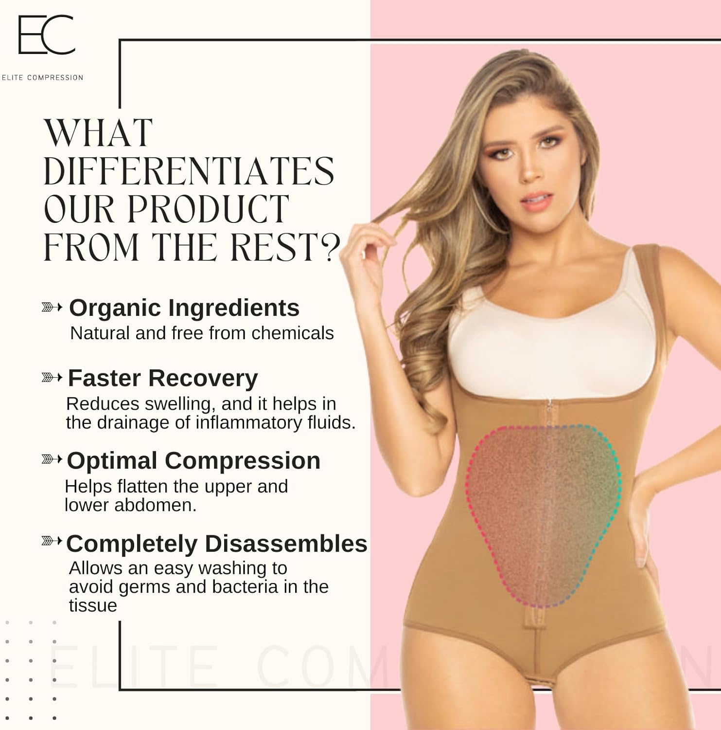 Tummy Tuck Lipo Recovery Compression Board, Post-Surgery Abdominal Shapewear

