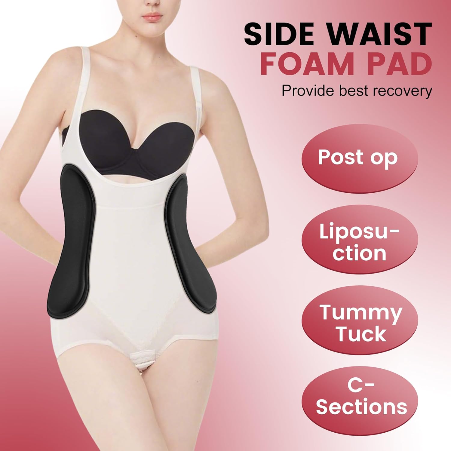 Wehhbtye Post-Surgery Lipo Foam Abdominal Side Compression Board Lateral Protector

