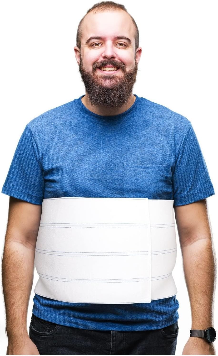 NYOrtho Bariatric Abdominal Binder Elastic Belly Wrap for Hernia Post-Surgery Support

