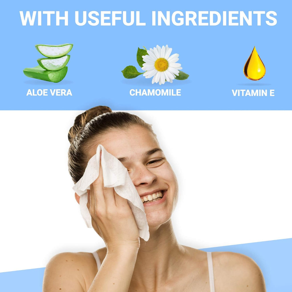 Drench Rinse-Free No-Alcohol Shower Wipes for Body Cleansing, Waterless Disposable

