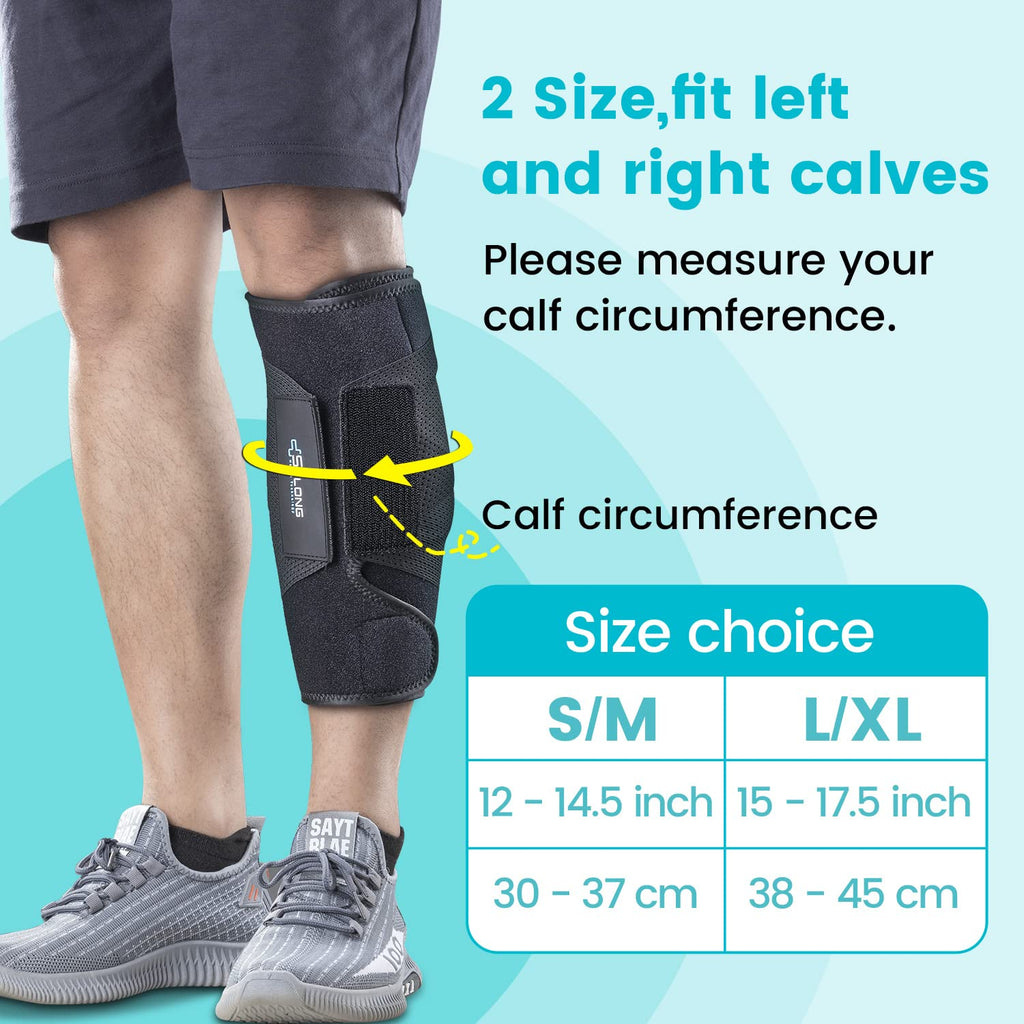 Sylong Calf Compression Wrap Brace for Swelling, Varicose Veins, and Muscle Soreness

