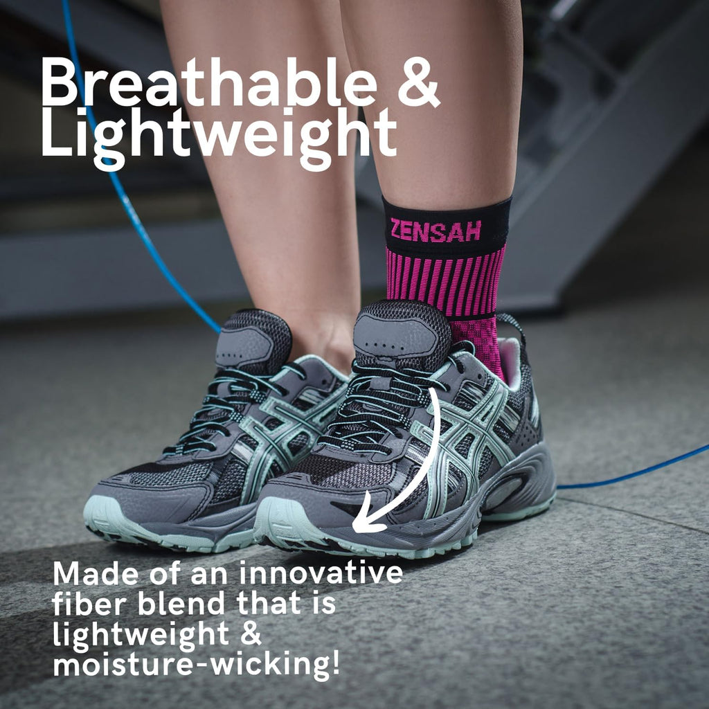 Zensah Ankle Support Compression Ankle Brace and Sleeve for Running Soccer Sports

