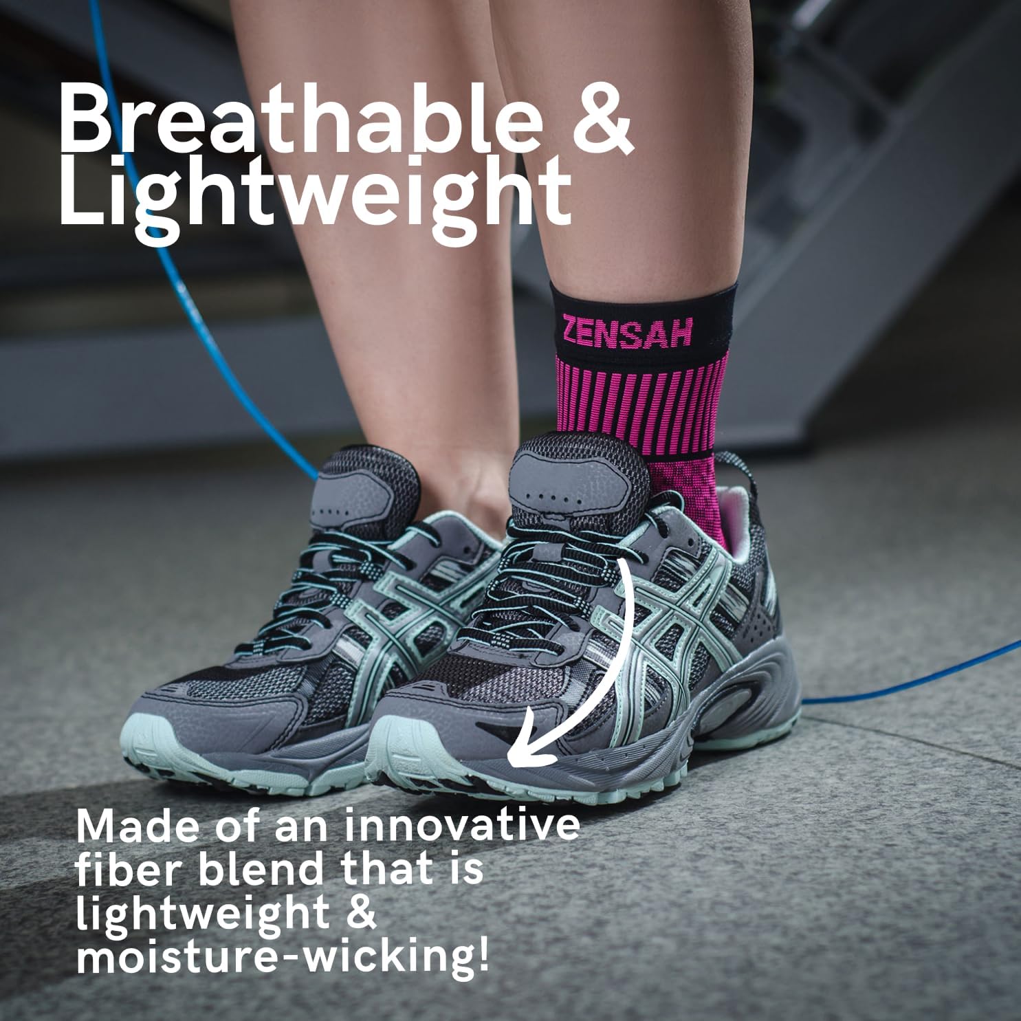Zensah Ankle Support Compression Ankle Brace and Sleeve for Running Soccer Sports

