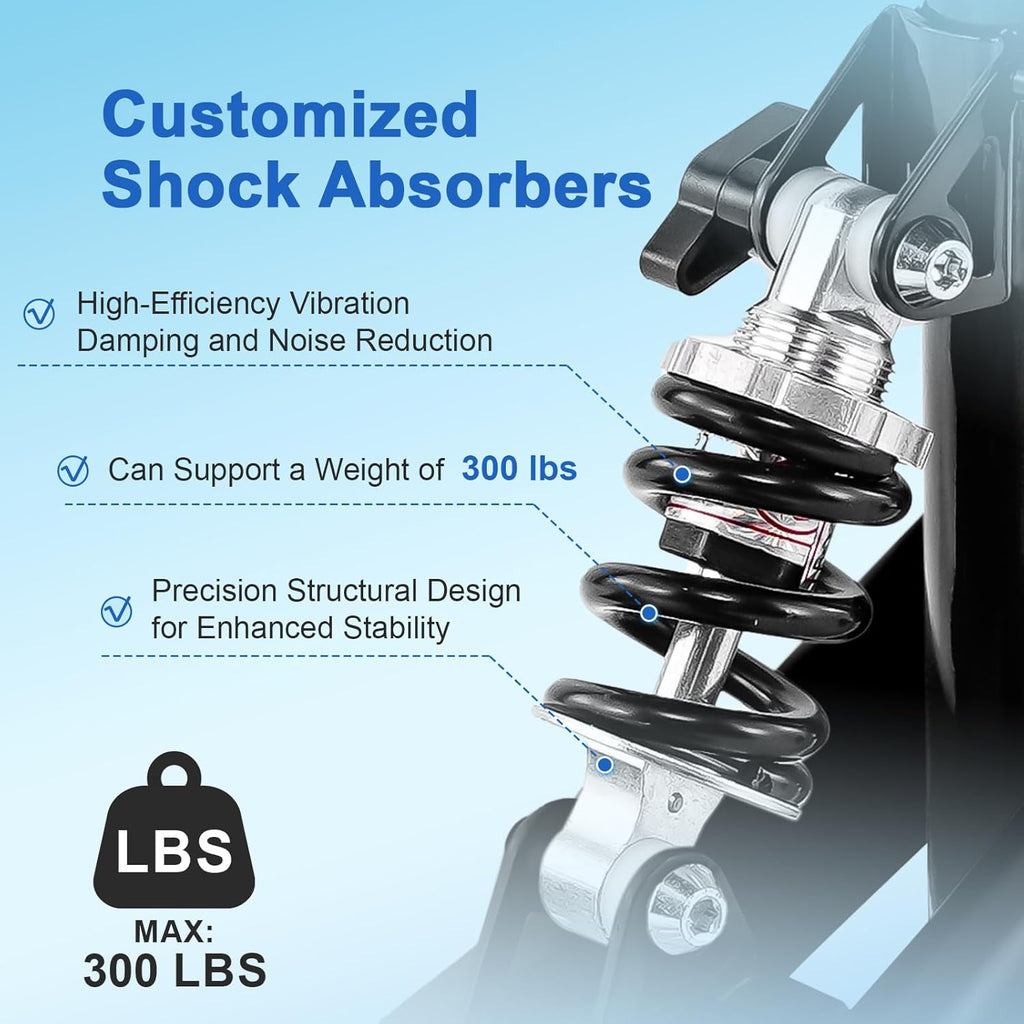 BlessReach Steerable Knee Walker Deluxe Knee Scooter for Foot Injuries, 300 lb

