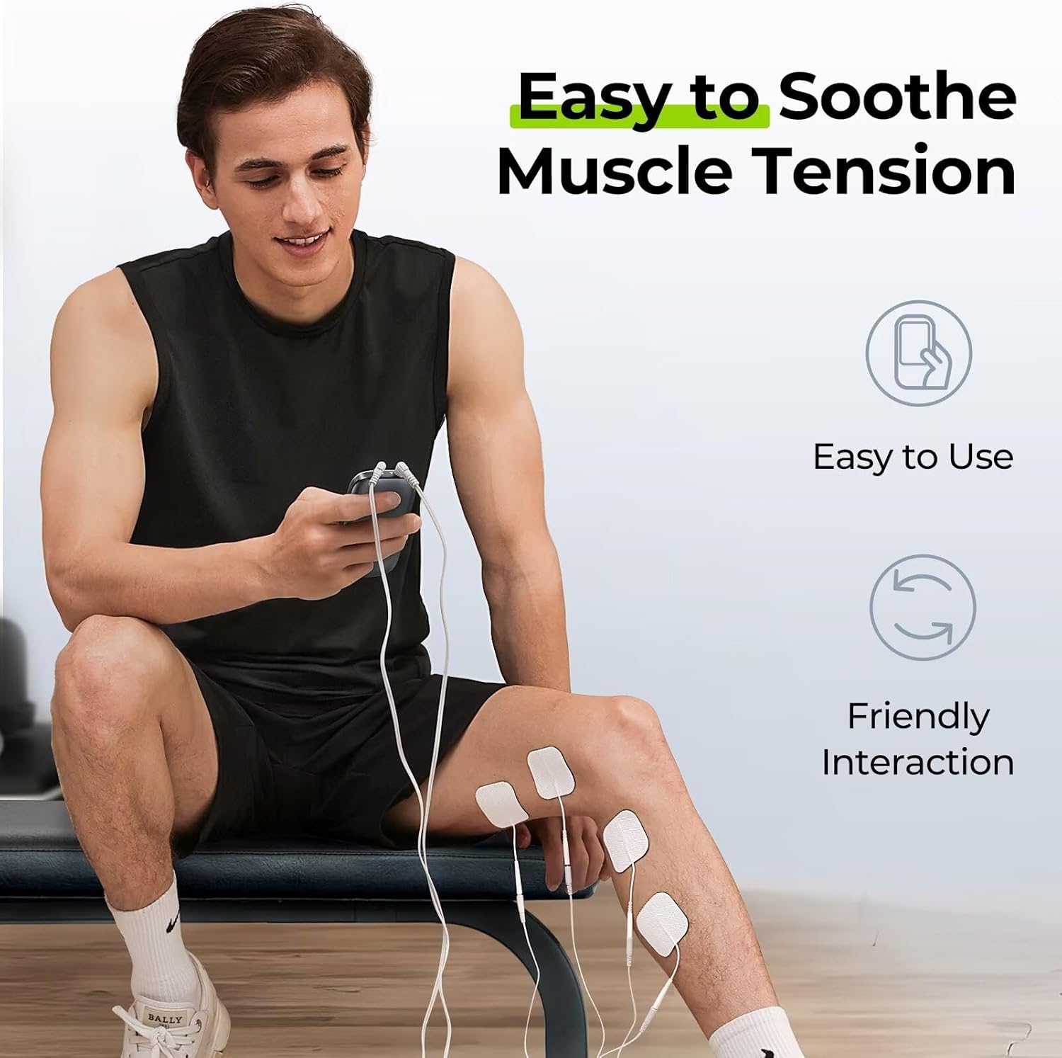 AUVON 3-in-1 TENS EMS Relax Muscle Stimulator with 40 Intensities and 24 Modes

