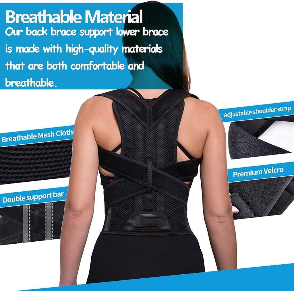 Posture Corrector Adjustable Back Straightener Support Belt for Men and Women

