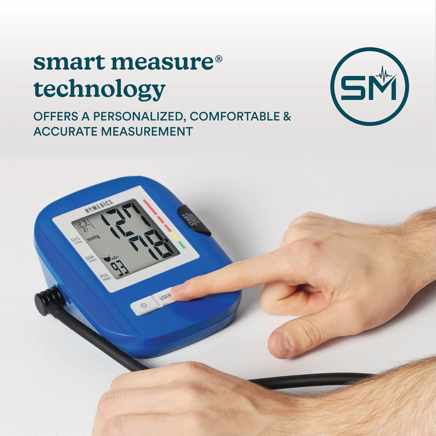 HoMedics Upper Arm Automatic Blood Pressure Monitor with One-Touch Operation

