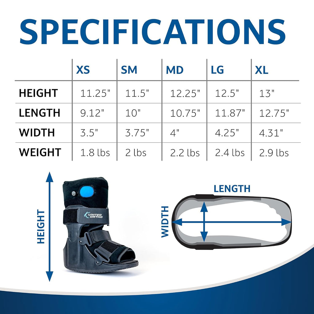 United Ortho USA14115 Short Air CAM Walker Fracture Boot


