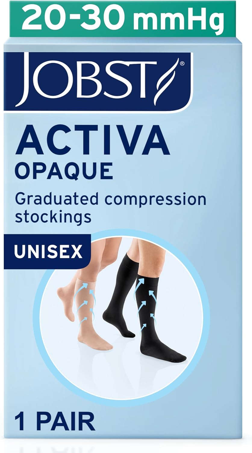 Jobst Activa Opaque 20–30 mmHg Compression Socks Knee High Closed Toe

