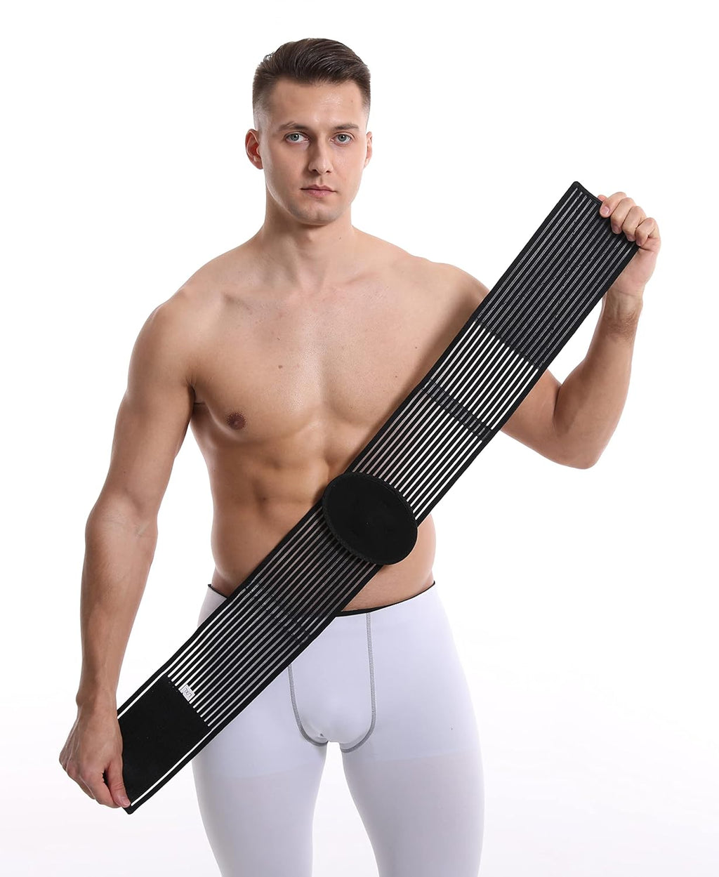 Umbilical Hernia Belt Abdominal Binder Compression Pad with Navel Support

