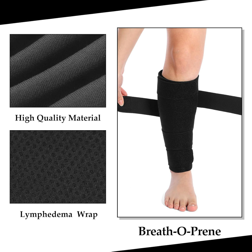 3 Pairs Lymphedema Compression Supports Adjustable Shin Splint Cover Ups

