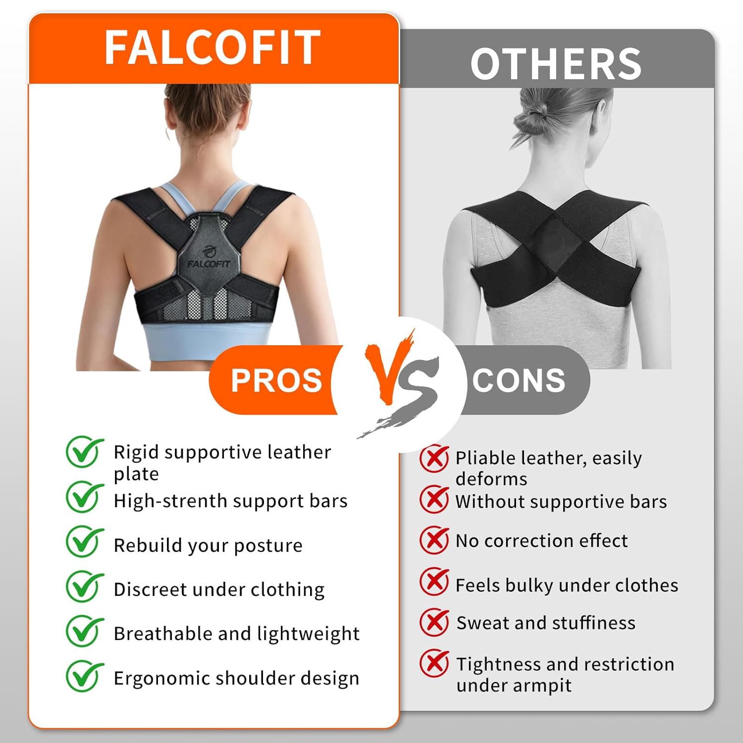 Women’s Posture Corrector Adjustable Back Straightener Breathable Back Brace


