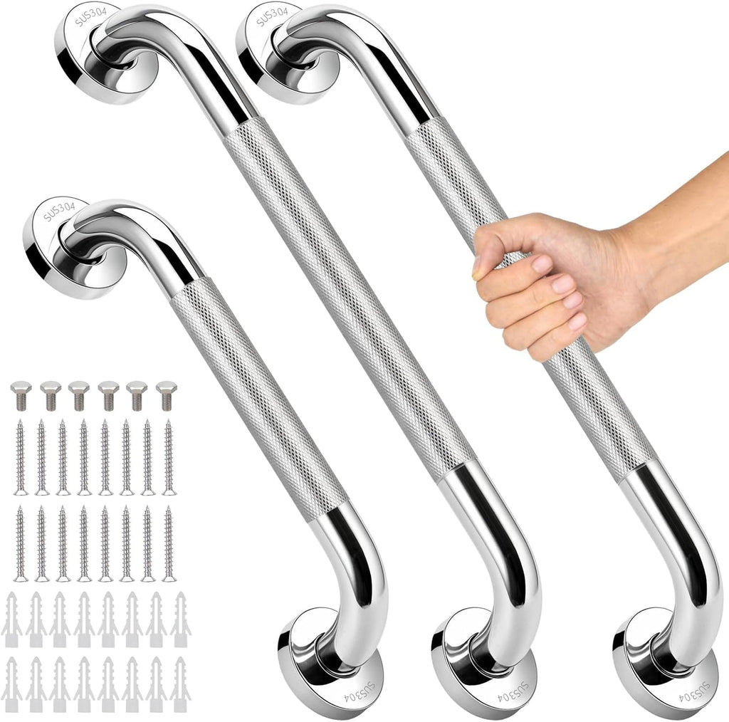 Stainless Steel Anti-Slip Grab Bar for Bathroom Shower Safety Support Handle

