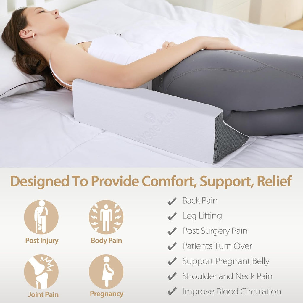 Sleep Wedge Pillow for Side Sleepers, Body Positioner for Back Support

