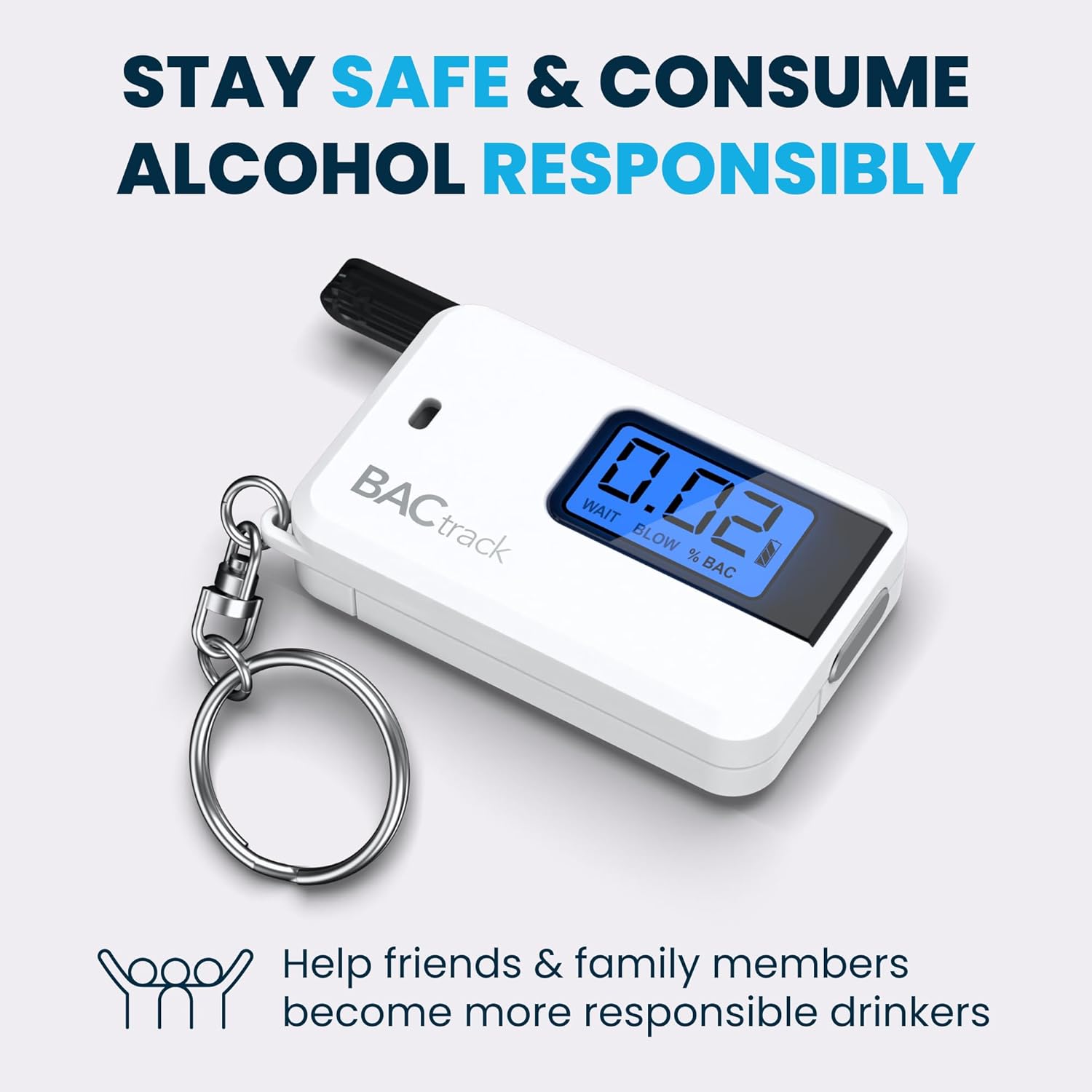 BACtrack Go Keychain Breathalyzer Portable Pocket Alcohol Tester

