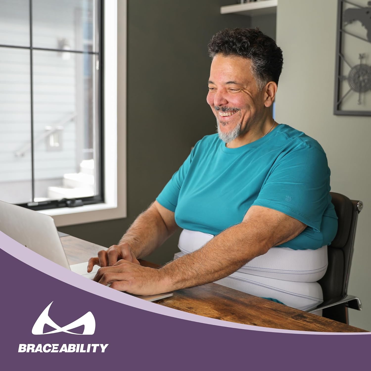 BraceAbility Medical Abdominal Stomach Binder Compression Wrap for Diastasis Recti

