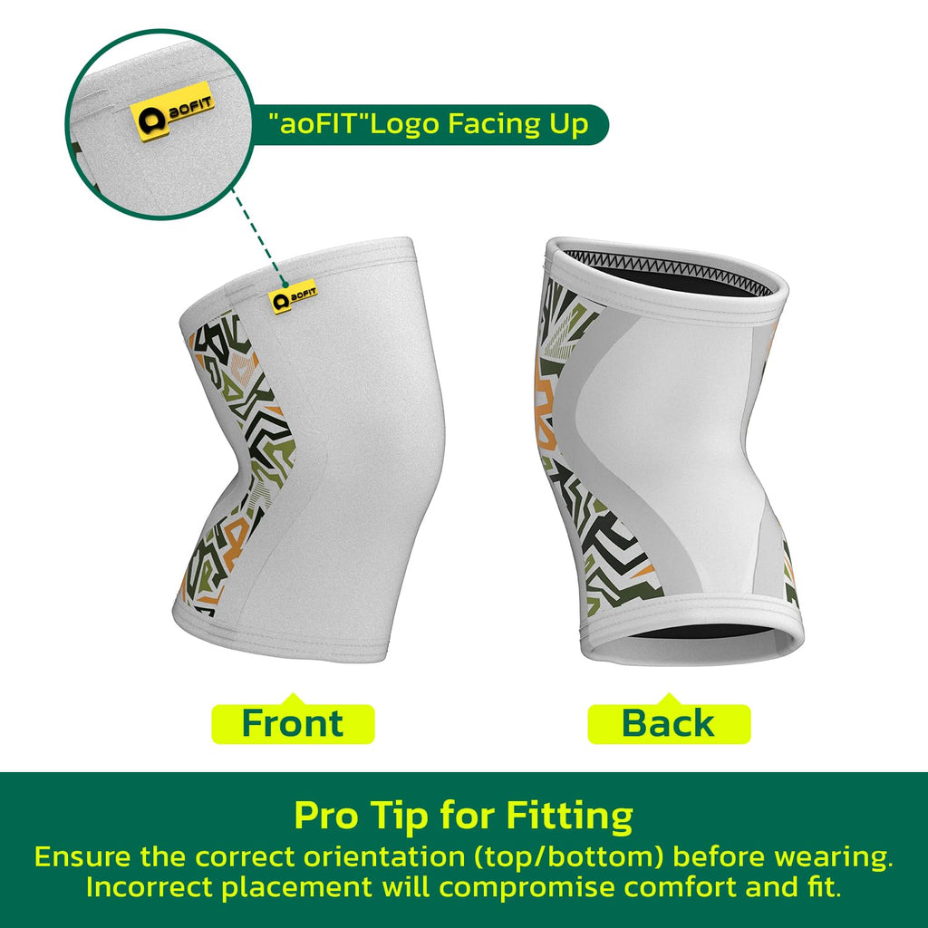 aoFIT 5mm Neoprene Knee Compression Sleeve with Stabilizing Support

