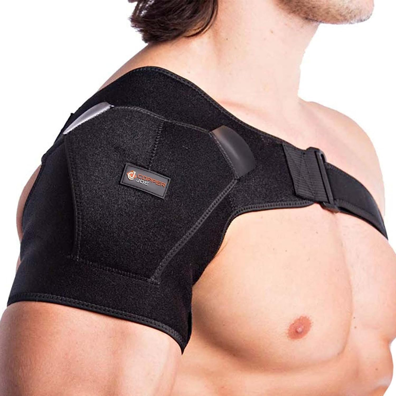 Copper Joe Copper-Infused Compression Shoulder Brace for Rotator Cuff Support

