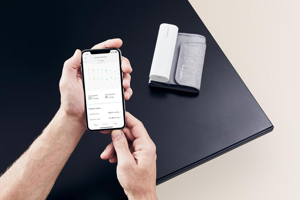 Withings BPM Connect digital blood pressure monitor cuff heart rate Wi-Fi Bluetooth FDA

