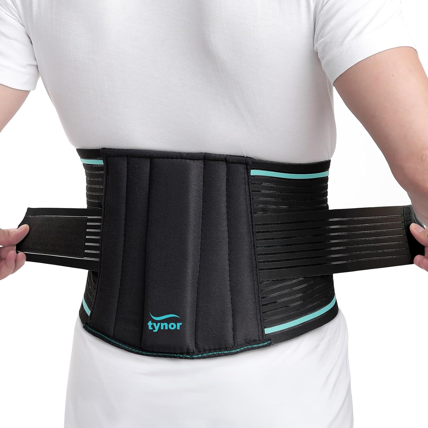 Tynor Adjustable Back Support Belt Breathable Lumbar Brace for Lower Back Pain

