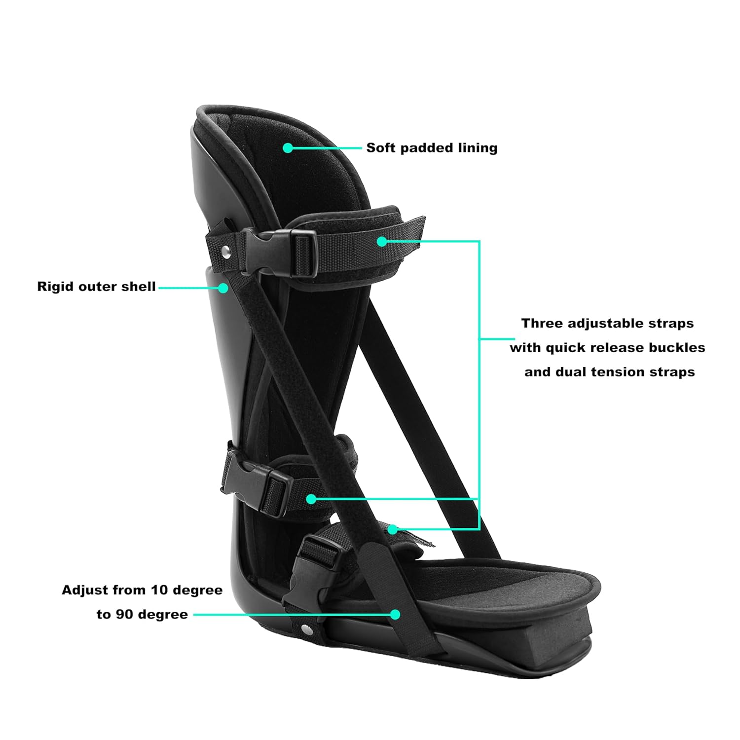 Plantar Fasciitis Night Splint Adjustable Foot Brace for Achilles Tendonitis Relief

