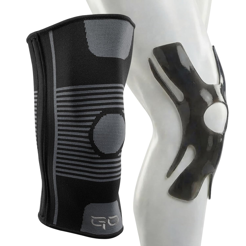 GO SLEEVES Kinesiology Knee Compression Sleeves for Joint Support, Swelling Pain

