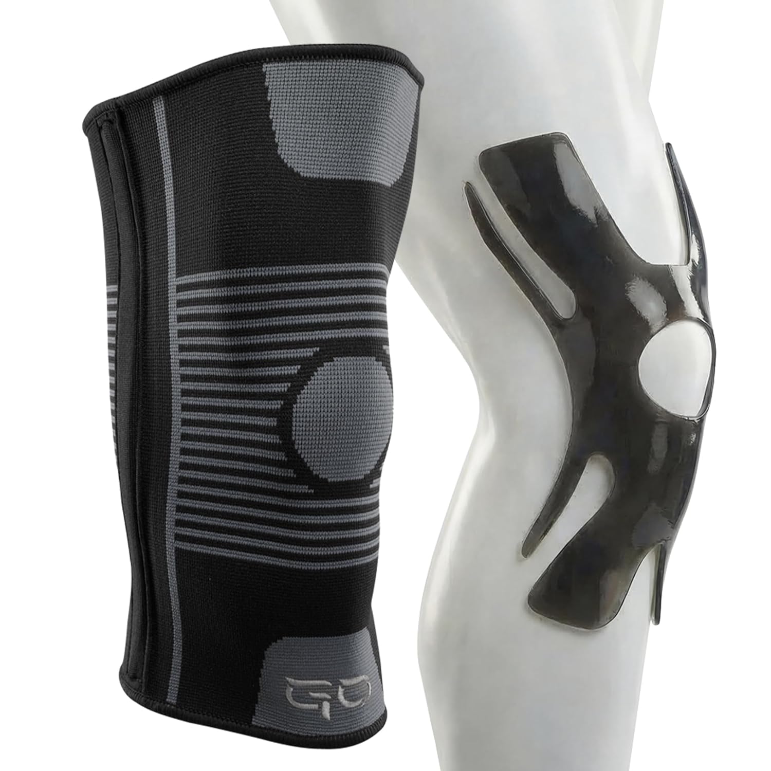 GO SLEEVES Kinesiology Knee Compression Sleeves for Joint Support, Swelling Pain

