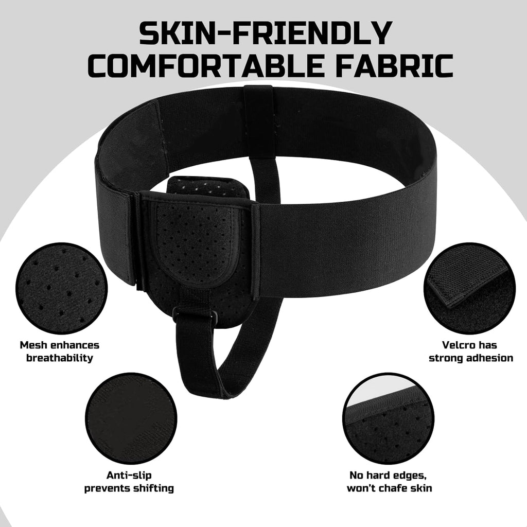 Adjustable Inguinal Hernia Belt for Men & Women, Compression Hernia Support


